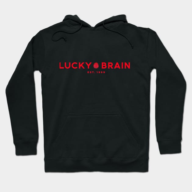 LUCKY BRAIN Black Hoodie by FREESA